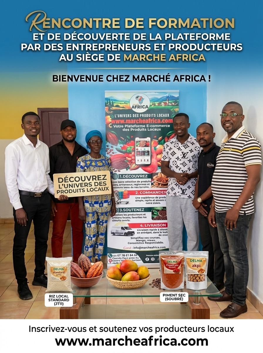 En route vers la digitalisation du vivrier : Succès de la deuxième session de présentation de Marché Africa au siège de l'entreprise